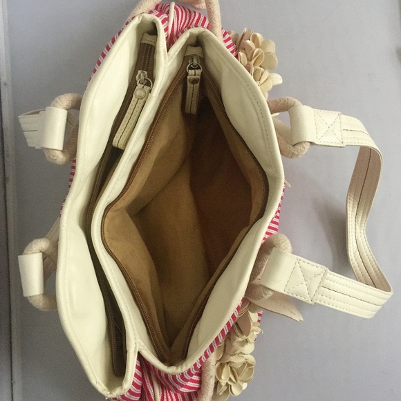 United Colors of Benetton Pink Striped Sailing Bag - Picture 4 of 8